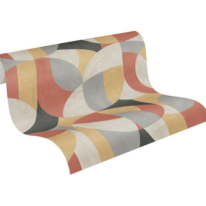 Papeldecor|Papier peint géométrique multicolore, style moderne|Géométrique