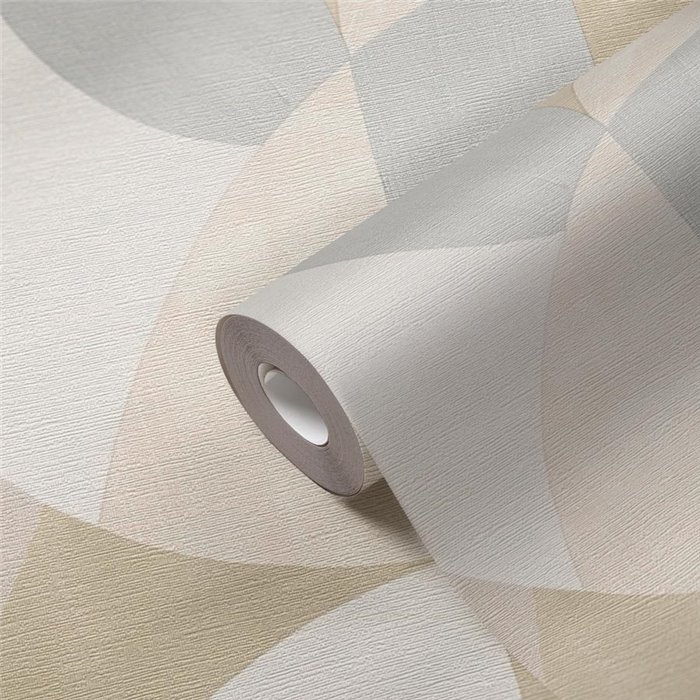 Papeldecor|Modern Beige Geometric Pattern Wallpaper|Geometric