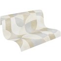 Papel pintado geométrico beige estilo moderno - Papeldecor Lumière 2026399324