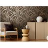 Papeldecor|Papier peint floral moderne feuilles jaune marron|Floral
