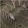 Papeldecor|Papel pintado floral moderno hojas amarillo marrón|Floral