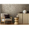 Papeldecor|Tapete Blumen Modern Große Blätter Schwarz|Blumen