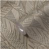 Papeldecor|Tapete Blumen Modern Große Blätter Schwarz|Blumen