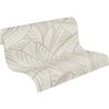 Papeldecor|Papier peint floral grandes feuilles blanches et grises|Floral
