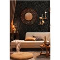 Papeldecor|Modern Black Floral Wallpaper|Floral