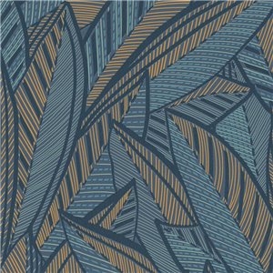 Marburg|Wallpaper mosaic in modern ethnic gold and black style|Modern