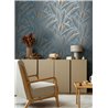 Papeldecor|Modern Blue and Green Floral Wallpaper|Floral