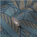 Papeldecor|Modern Blue and Green Floral Wallpaper|Floral