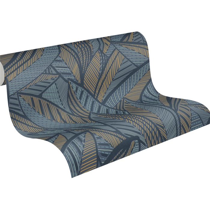 Papeldecor|Papier peint floral moderne bleu et vert|Floral