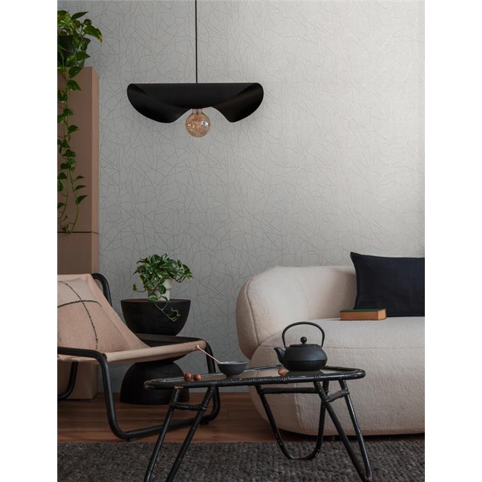 Papel pintado contemporáneo líneas blanco gris - Papeldecor Lumière 2026399341