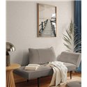 Papeldecor|Papier peint contemporain lignes blanc gris|Abstrait