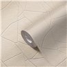 Papel pintado moderno patrón abstracto beige y blanco - Papeldecor Lumière 2026399342