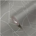 Papeldecor|Tapete Modern Linien Verschlungen Weiß und Grau|Abstrakt