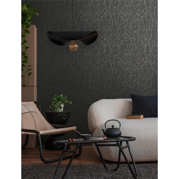 Papeldecor|Tapete Modern Muster Abstrakt Metallisch und Schwarz|Abstrakt