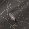 Papeldecor|Tapete Modern Muster Abstrakt Metallisch und Schwarz|Abstrakt