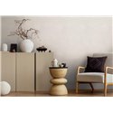 Papeldecor|Modern Curved Shapes White and Gray Wallpaper|Abstract