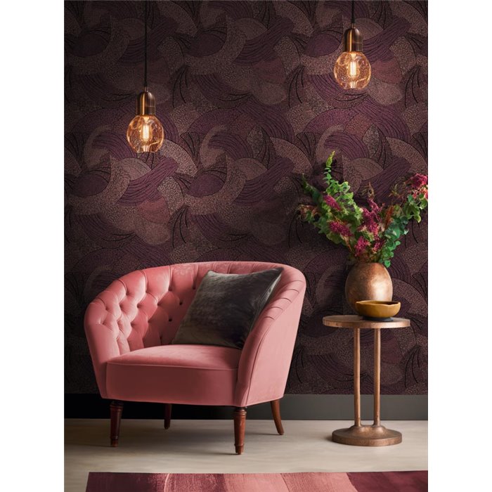 Papeldecor|Papel pintado moderno estilo abstracto rojo|Abstracto