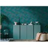 Papeldecor|Papier peint abstrait bleu et vert|Abstrait
