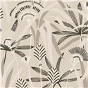 Papeldecor|Papier peint botanique Art Déco blanc et noir|Art Déco