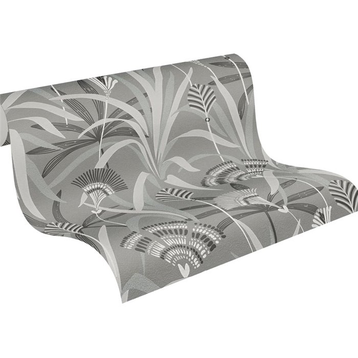 Papel pintado azul y gris estilo Art Deco moderno - Papeldecor Lumière 2026399362