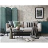 Papeldecor|Tapete Art Deco Blau und Grau Muster Botanisch|Art Deco