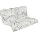 Papeldecor|Botanical Art Deco Blue and Gray Pattern Wallpaper|Art Deco