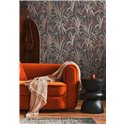 Papeldecor|Papier peint botanique style Art Déco noir|Art Déco