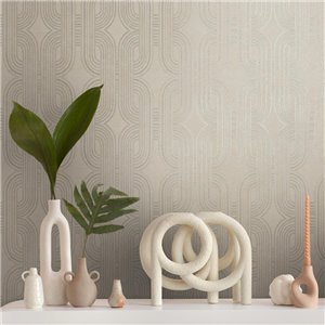 Casadeco|Tapete mit Steineffekt in Braun mit Patina|Tapeten 2
