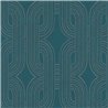 Papeldecor|Modern Interwoven Art Deco Blue and Green Wallpaper|Wallpaper