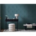 Papeldecor|Modern Interwoven Art Deco Blue and Green Wallpaper|Wallpaper