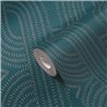 Papeldecor|Modern Interwoven Art Deco Blue and Green Wallpaper|Wallpaper