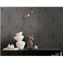 Papeldecor|Papier peint moderne style Art Déco marron et noir|Papier Peint