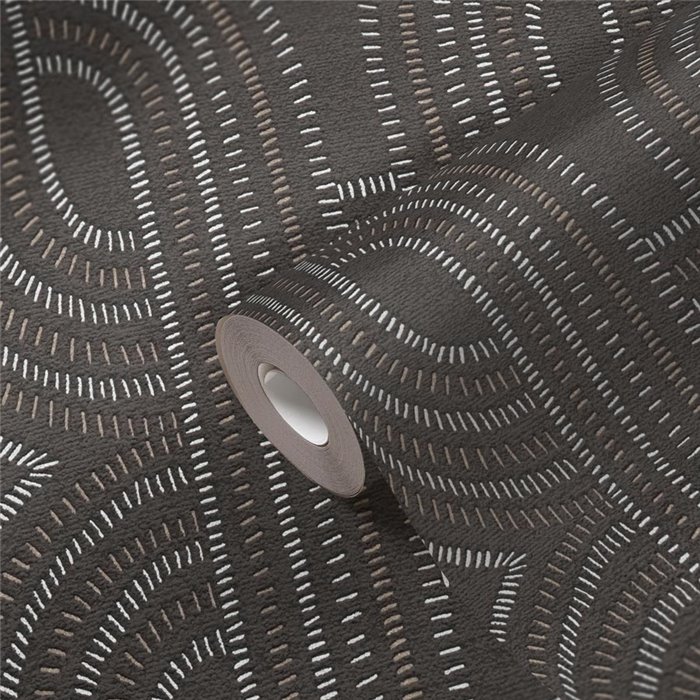 Papeldecor|Tapete Modern Stil Art Deco Braun und Schwarz|Tapeten