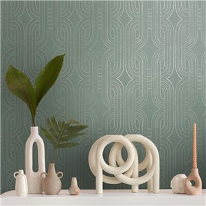 Casamance|Papier peint stuqué vert d’eau peinture à la chaux|Papier Peint 2