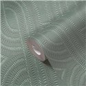 Papeldecor|Modern Art Deco Style Blue and Green Wallpaper|Wallpaper