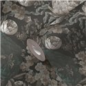 Papeldecor|Classic Gray and Black Floral Wallpaper|Floral