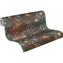 Papeldecor|Classic Gray Green Floral Wallpaper|Floral