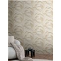 Papeldecor|Papel pintado Urban Jungle hojas palma beige crema|Floral
