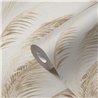 Papeldecor|Papier peint Urban Jungle feuilles de palmier beige crème|Floral