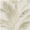 Papeldecor|Papier peint Urban Jungle feuilles de palmier crème vert|Floral