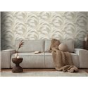 Papeldecor|Papier peint Urban Jungle feuilles de palmier crème vert|Floral