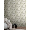 Papeldecor|Urban Jungle Palm Leaves Cream Green Wallpaper|Floral