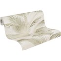 Papeldecor|Papier peint Urban Jungle feuilles de palmier crème vert|Floral
