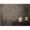 Papeldecor|Papier peint style Urban Jungle feuilles de palmier métallisé|Floral