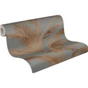Papeldecor|Papier peint style Urban Jungle feuilles de palmier métallisé|Floral