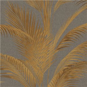 Papeldecor|Tapete Urban Jungle Palmenblätter Beige Creme|Blumen