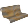 Papeldecor|Gold and Gray Metalized Palm Leaves Wallpaper|Floral