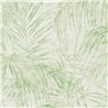 Papeldecor|Tapete Tropisch Palmenblätter Weiß und Grün|Tapeten