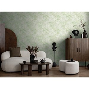 Caselio|Petroleum blue jute wallpaper|Wallpaper 2