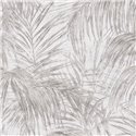 Papeldecor|Papel pintado tropical hojas palmera blanco gris|Floral